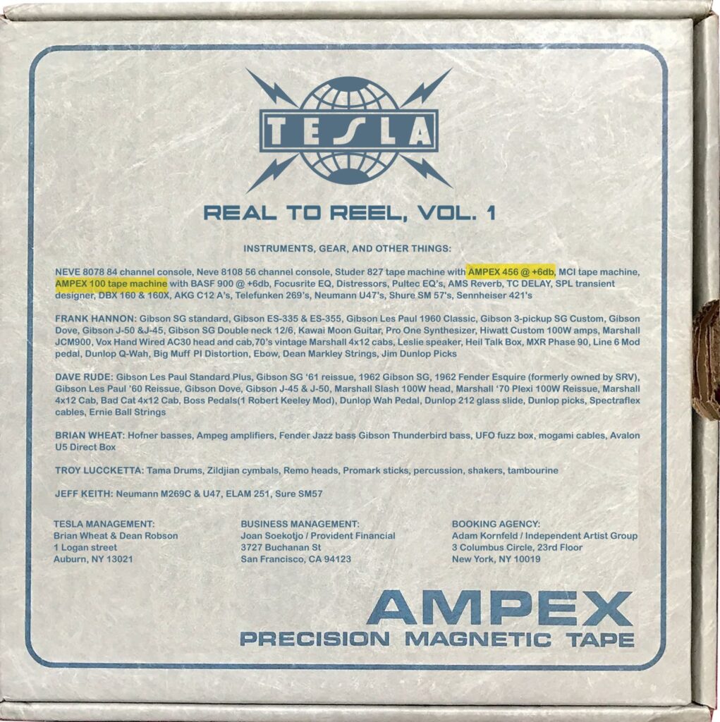 Ampex 456 Reel-to-reel Case - Back - TESLA 